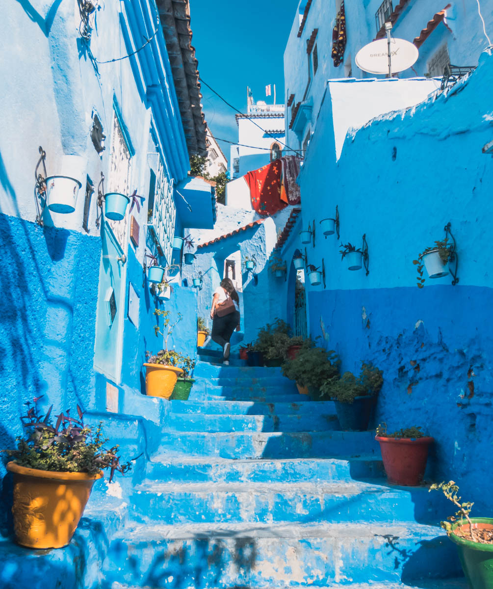 Chefchaouen escadarias